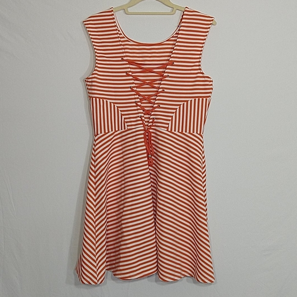 Katia Striped Sleeveless Skater Jersey Dress - Picture 5 of 12